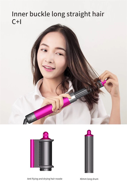 6-in-1 Functionality: Create curls, waves, twists, and more with a single tool 6-in-1 Functionality: Create curls, waves, twists, and more with a single tool